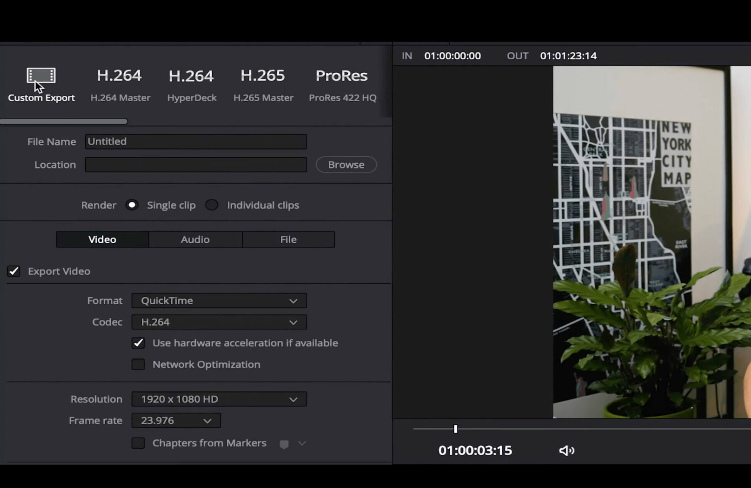 create-DCP-davinci-resolve davinci resolve benutzerdefinierter Export