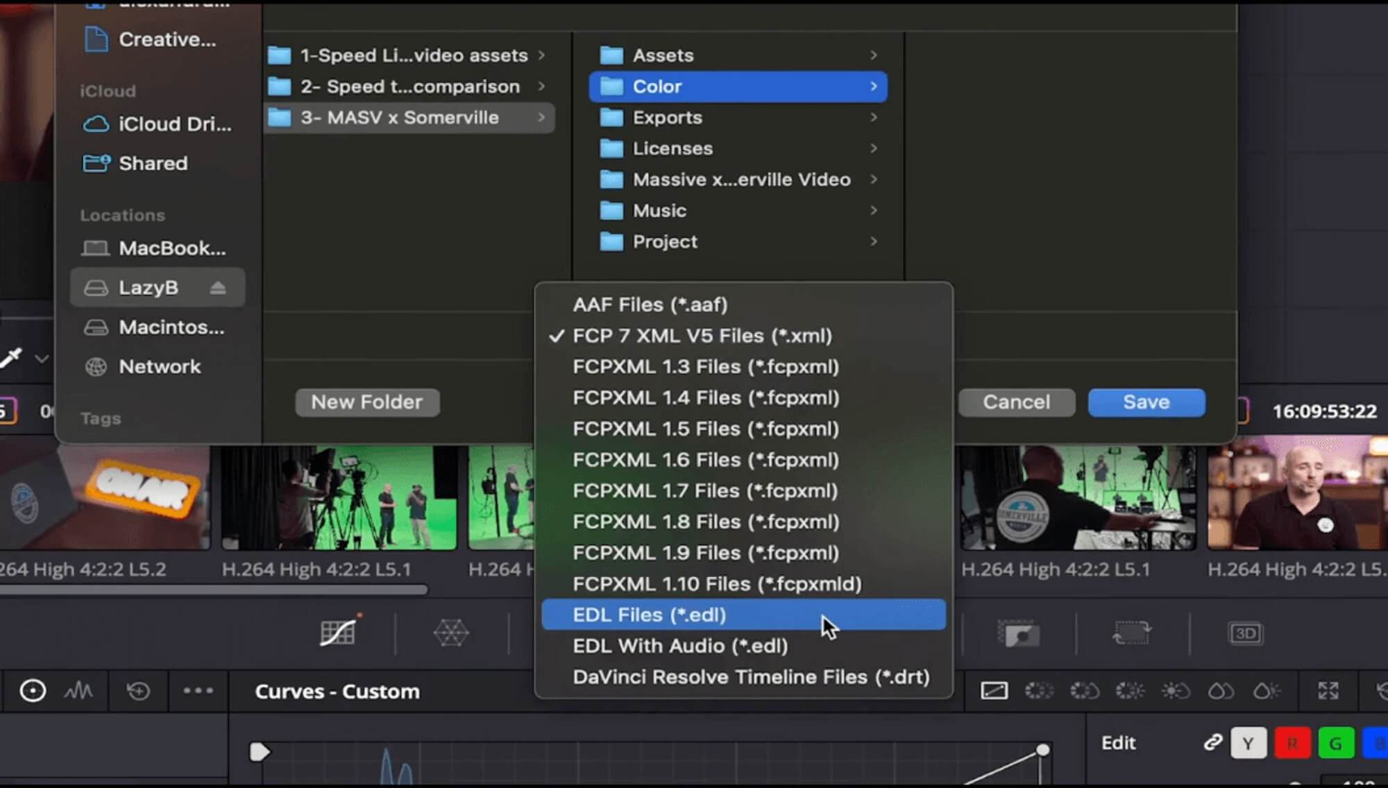EDL-files EDL files