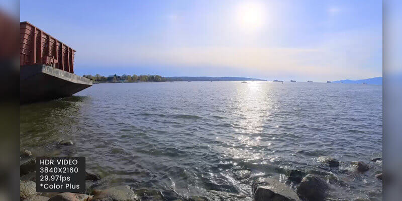 insta360-HDR The sun shines above a lake, captured in HDR on the Insta360 ONE RS