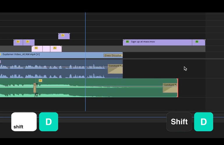 Premiere-Pro-Shortcuts_add transition Mouse hovering over export project archive in Project Manager window in DaVinci Resolve