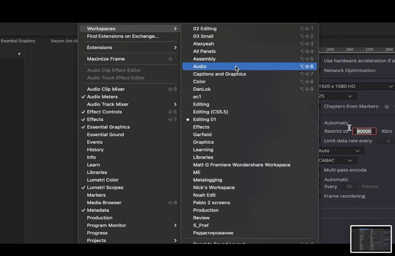 Premiere-Pro-Shortcuts_audio remix_1 Mouse hovering over export project archive in Project Manager window in DaVinci Resolve