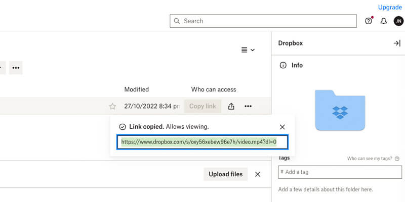 send-large-files-email-dropbox-upload Linkfreigabe über Dropbox-Konto