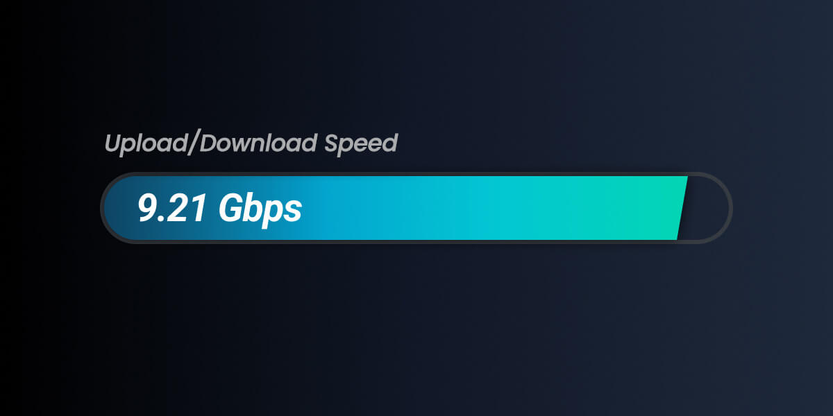 MASV는 10Gbps 전송 속도에 최적화한 최초의 클라우드 파일 전송 솔루션입니다.