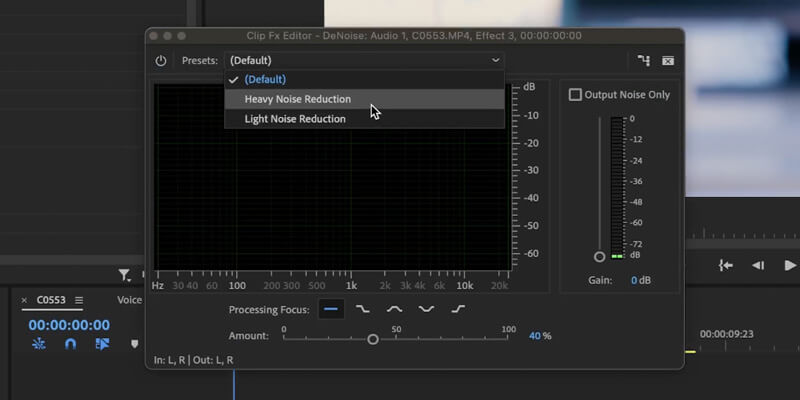 voice sound better_denoise Adobe Premiere Pro DeNoise Audio Effect