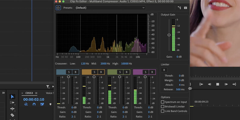 voice sound better_multiband Adobe Premiere Pro Multiband Compressor