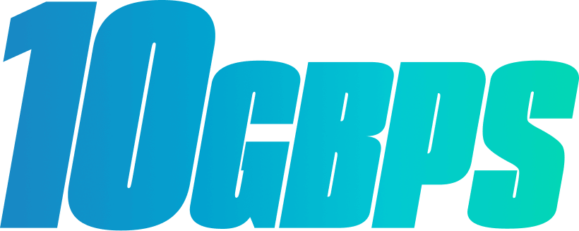 10Gbps 로고 10Gbps 파일 전송 로고
